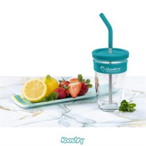 Kooshty Slurp Glass Kup & Straw – 480ml