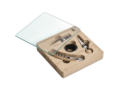 Okiyo Budonoki Bamboo Wine Accessories Set - Image 3